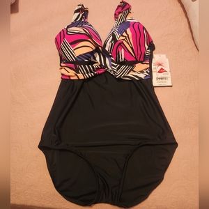 Nwt Maxine of Hollywood 1pc Bathing Suit size 12